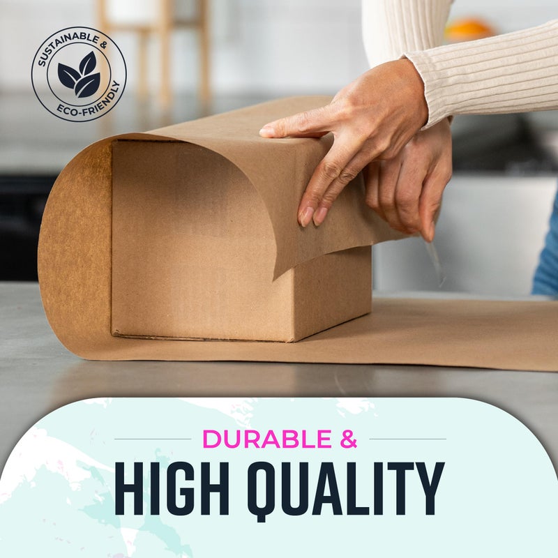 Bryco Goods Jumbo Kraft Paper Roll - Brown - 18" x 2100" (175') - USA Made - Suitable for Packing - Moving - Shipping - Crafts - Wall Art - Bulletin Boards - Floor Covering - Table Runner - Image 5